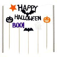 Bilipala Halloween Funny Cupcake and Cake Toppers Picks Decorations, Halloween Theme Party Supplies Decor, 27... N6