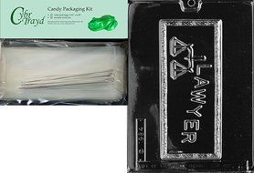 Cybrtrayd J018 Lawyer Card Chocolate Candy Mold with Exclusive Cybrtrayd Copyrighted Chocolate Molding Instructions N5
