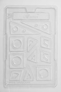 Cacao Thin Cake Decorations Chocolate Mould 11 Cavity