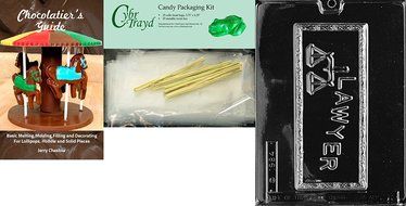 Cybrtrayd J018 Lawyer Card Chocolate Candy Mold with Exclusive Cybrtrayd Copyrighted Chocolate Molding Instructions N6