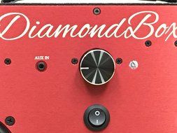 DiamondBoxx Model M Wireless BlueTooth Speaker / Boombox (Black with Red Aluminum)- with Big Battery option