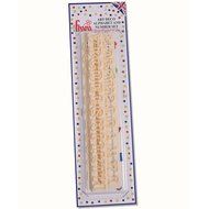 CK Products 43-c280 FMM Art Deco Alphabet &amp; Numbers Tappit, Small, Ivory