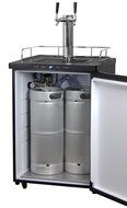 Kegco Kegerator Digital Beer Keg Cooler Refrigerator - Dual Faucet - D System N2
