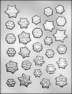 Chocolate Mold Snowflakes 15/16" - 1 1/4"