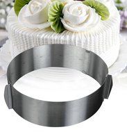Vinmax Adjustable Layer Cake Slicer Kit Mousse Mould Slicing Cake Setting Ring Home N3