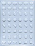 Gems assortment - large Hard Candy Mold: 3 Count