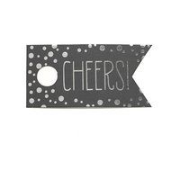 Hortense B. Hewitt Wedding Accessories Silver Foil Polka Dot Favor Cards, Set of 25