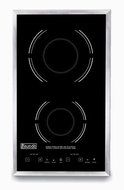 Eurodib SC05 Drop-In Double Induction Range With Integrated Touch Controls LED Display Glass Cook Top in Hard...
