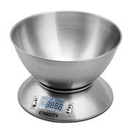 Etekcity 11lb/5kg Digital Kitchen Food Bowl Scale Stainless Steel Alarm Timer N2