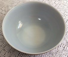 RARE Vintage Pyrex Glass Terra Yellow &amp; Black/Brown 404 Mixing Bowl N2