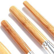 ShungHO Eco-friendly Bamboo Handle Synthetic Hair Makeup Brush Set Make-up Tool Kit 6PCS