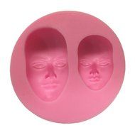 Actopus Human Face Shaped 3D Silicone Cake Fondant Mold, Cake Decoration Tools, Soap, Candle Moulds