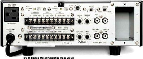 TOA Electronics BG-1120 PROFESSIONAL PA AMPLIFIER 120 W FIVE INPUT 70 VOLT / 8 OHM OUTPUT