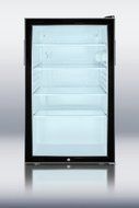 Summit SCR500BL7ADA 20&quot; All Refrigerator with 4.1 cu. ft. Capacity Glass Door Auto Defrost Adjustable Glass Shelves...