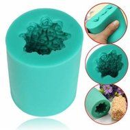 UR Bakeware Silicone Rose Flower Candle Mold Soap Mould Cylinder Wedding DIY Baking Molds N2