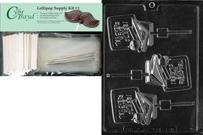 Cybrtrayd J086 Teacher Lolly Jobs Chocolate Candy Mold N7