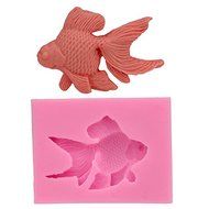 Let&#039;S Diy Goldfish 3D Fondant Cake Molds 9x6.8x1.1 cm Bakeware Chocolate Moulds Silicone Mold Candle Soap Mould