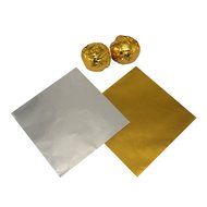 100 Pcs Gold Foil Wrappers Pack for Chocolate Sweets Confectionery Gold N7
