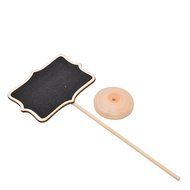Mini Wooden Standing Chalkboard Backboard Wedding Favor Party Table Decor Message Number Price Tag N4
