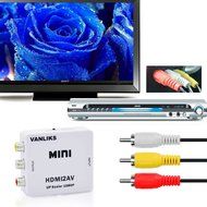 eBerry Latest Generation HDMI Real 1080P to AV CVBS RCA Composite Video Converter Adapter Box + 1.8m/6ft High...