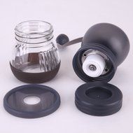 Manual Coffee Mill Grinder Canister Home with Hand Burr (Wood) N10
