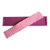 FLY Dense Weave Veins Fondant Silicone Lace Mold Cake Decorating Baking Mould,Pink N3