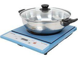Tatung Tict-1502mu Portable Induction Cooktop with Stainless Steel Pot N4