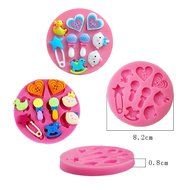 4 Strings Of Pearl Fondant Sugar Paste Bead Mold Clay Chocolate Mould Cake Decorating Tools Yihuily N17