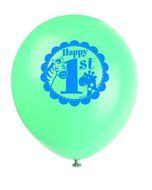 Blue Safari First Birthday Cupcake Kit for 24 N22