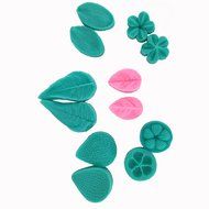 Garwarm Assorted Leafs And Flowers Silicone Candy mold for Sugarcraft, Chocolate, Fondant, Resin, Polymer Clay... N16