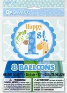 Blue Safari First Birthday Cupcake Kit for 24 N23