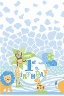Blue Safari First Birthday Cupcake Kit for 24 N26