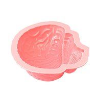inkint Novelty Brain Shape Silicone Cake Mold Halloween Party Dessert Pan Fondant Cake Mould with Food Grade Material... N5