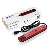 Poweradd 5-Outlet Surge Protector Power Strip 6ft Cord with Dual Smart USB Ports for TV, Laptop, Computer, Hair... N8