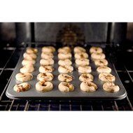 David Tutera Silver Dishwasher and Oven Safe 16 in. x 13 in. x 0.6 in. Non-Stick Mini Donut Pan N2