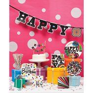 French Bull Birthday Cake- Foil Cake Banner Topper N9