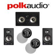 Polk Audio 90-RT + Polk Audio V65 + Polk Audio 255C-RT 5.0 Vanishing Series In-Wall / In-Ceiling Home Theater...