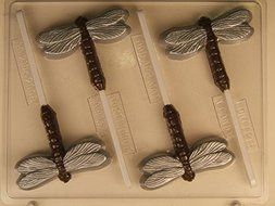 Dragonflies Lollipop AO219 All Occasion Chocolate Candy Mold