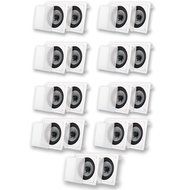 Acoustic Audio CS-I82S In Wall / Ceiling 8" Speakers 9 Pair Pack Home Theater 5400 Watts CS-I82S-9PR