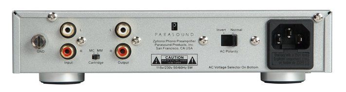 Parasound Zphono MM/MC Phono Preamplifier - Silver