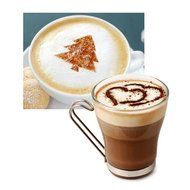 Startony Coffee Stencils Latte Art Cappuccino Plastic Plate Template 12Pcs Designs Decorating Tool