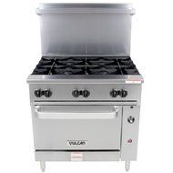 Vulcan 36S-6B Endurance Restaurant Range gas 36" (6) burners standard oven 215,