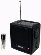 Kaito SB-1059 Mini Hand Crank AM/FM Weather Radio,Solar Power and Dynamo Power, Black N3