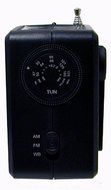 Kaito SB-1059 Mini Hand Crank AM/FM Weather Radio,Solar Power and Dynamo Power, Black N4