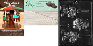 Cybrtrayd J086 Teacher Lolly Jobs Chocolate Candy Mold N10