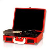 Timestorm XR-639P Belt-Drive 3-Speed Portable Stereo Bluetooth Turntable N6