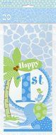 Blue Safari First Birthday Cupcake Kit for 24 N34