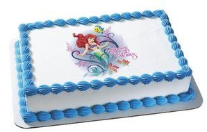 Little Mermaid Edible Cake Topper Decoration