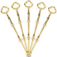 5 Sets 3 Tier MINI Flower Silver Cake Plate Stand Handle Fittings Hardware Rod Plate Stand Wedding Party Dessert... N3