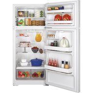 GE GPE16DTHWW 15.5 Cu. Ft. White Top Freezer Refrigerator - Energy Star N2